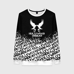 Свитшот женский Hollywood Undead band, цвет: 3D-белый