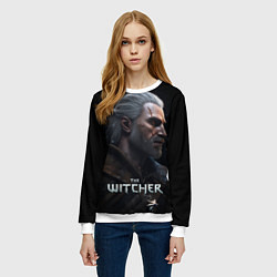 Свитшот женский The Witcher poster, цвет: 3D-белый — фото 2