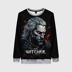 Свитшот женский The Witcher blood, цвет: 3D-меланж