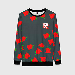 Свитшот женский Roblox rose, цвет: 3D-черный