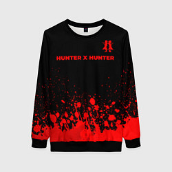 Свитшот женский Hunter x Hunter - red gradient посередине, цвет: 3D-черный