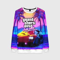 Женский свитшот Vice city retro wave Lambo