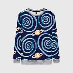 Женский свитшот Абстрактный 3D космос