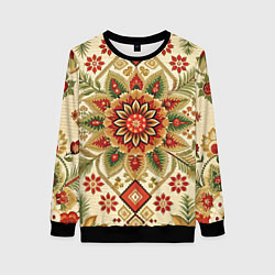 Женский свитшот Стиль советского ковра узоры и орнамент