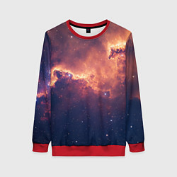 Женский свитшот Космические облака и звезды
