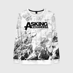 Свитшот женский Asking Alexandria white graphite, цвет: 3D-белый