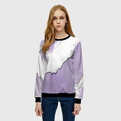 Свитшот женский Штукатурка и лавандовая краска, цвет: 3D-черный — фото 2