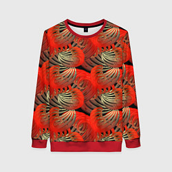 Женский свитшот Фантазийный веерный паттерн