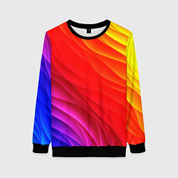 Женский свитшот Абстрактные волны текстура