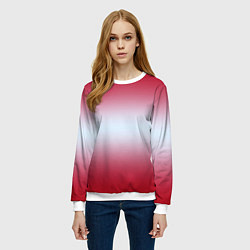 Свитшот женский Gradient color, цвет: 3D-белый — фото 2