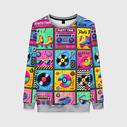 Женский свитшот Вибрации 90-х вечеринка в стиле ретро