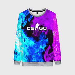 Женский свитшот CSGO neon flame