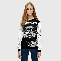 Свитшот женский Deftones рок пес, цвет: 3D-черный — фото 2