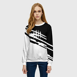 Свитшот женский DBD t horror, цвет: 3D-белый — фото 2