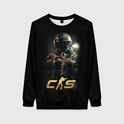 Свитшот женский CS counter terrorist, цвет: 3D-черный