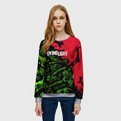Свитшот женский Dying Light 2 zombie, цвет: 3D-меланж — фото 2