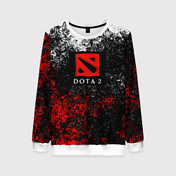 Женский свитшот Dota 2 брызги красок