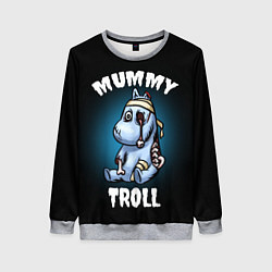 Свитшот женский Mummy troll, цвет: 3D-меланж