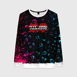 Женский свитшот Tekken неоновые капли