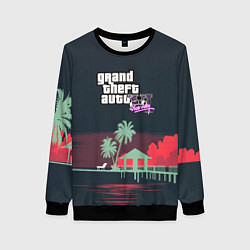 Свитшот женский GTA tropix game, цвет: 3D-черный