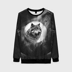 Женский свитшот Голова серого волка