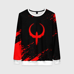 Женский свитшот Quake красные краски