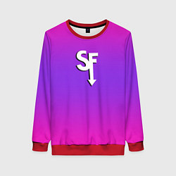 Женский свитшот Sally Face neon gradient