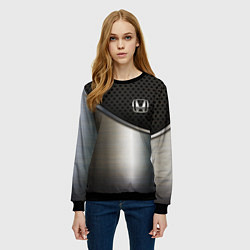 Свитшот женский Honda metal car, цвет: 3D-черный — фото 2