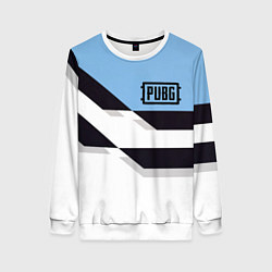 Свитшот женский PUBG geometry steel, цвет: 3D-белый