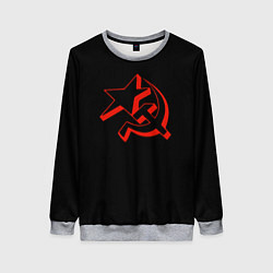 Женский свитшот СССР герб молот серп