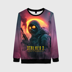 Свитшот женский Stalker 2 радиоактивный фон, цвет: 3D-черный