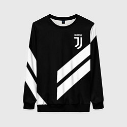 Свитшот женский Juventus line white, цвет: 3D-черный