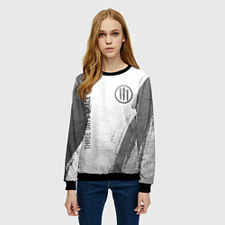 Свитшот женский Three Days Grace - white gradient вертикально, цвет: 3D-черный — фото 2