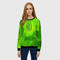 Свитшот женский AC Milan green poly, цвет: 3D-черный — фото 2