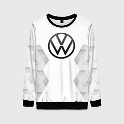 Свитшот женский Volkswagen white poly, цвет: 3D-черный