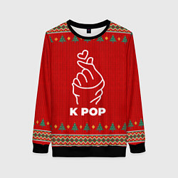 Свитшот женский K Pop new year, цвет: 3D-черный