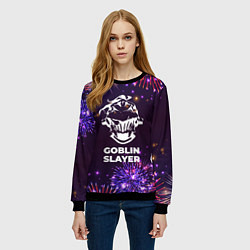 Свитшот женский Праздничный Goblin Slayer, цвет: 3D-черный — фото 2