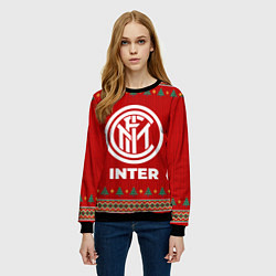 Свитшот женский Inter new year, цвет: 3D-черный — фото 2