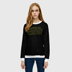 Свитшот женский Logo - Star Wars, цвет: 3D-белый — фото 2