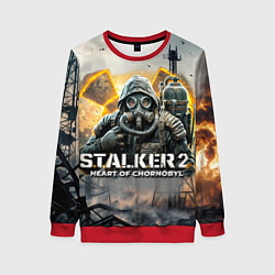 Свитшот женский S t a l k e r Heart of Chornobyl, цвет: 3D-красный