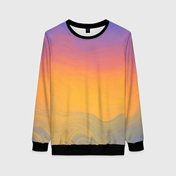 Свитшот женский Яркий градиент, цвет: 3D-черный