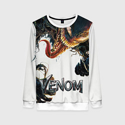 Свитшот женский Веном - симбиот, цвет: 3D-белый