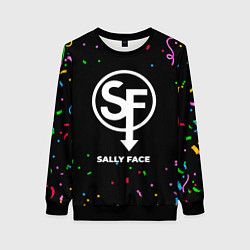 Свитшот женский Sally Face конфети, цвет: 3D-черный