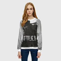Свитшот женский Stalker в зоне, цвет: 3D-белый — фото 2