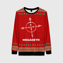Свитшот женский Megadeth new year, цвет: 3D-черный