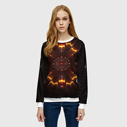 Свитшот женский Психоделика узор текстура, цвет: 3D-белый — фото 2