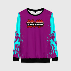 Женский свитшот Tekken краски неон