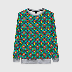 Свитшот женский Витраж, цвет: 3D-меланж