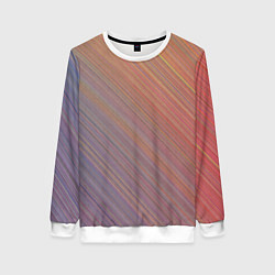 Свитшот женский Градиент в полоску, цвет: 3D-белый