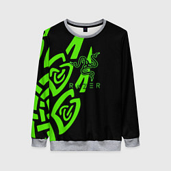 Женский свитшот Razer лого лес